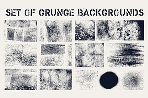 Set of grunge textures., a Texture Graphic by PoPaShop