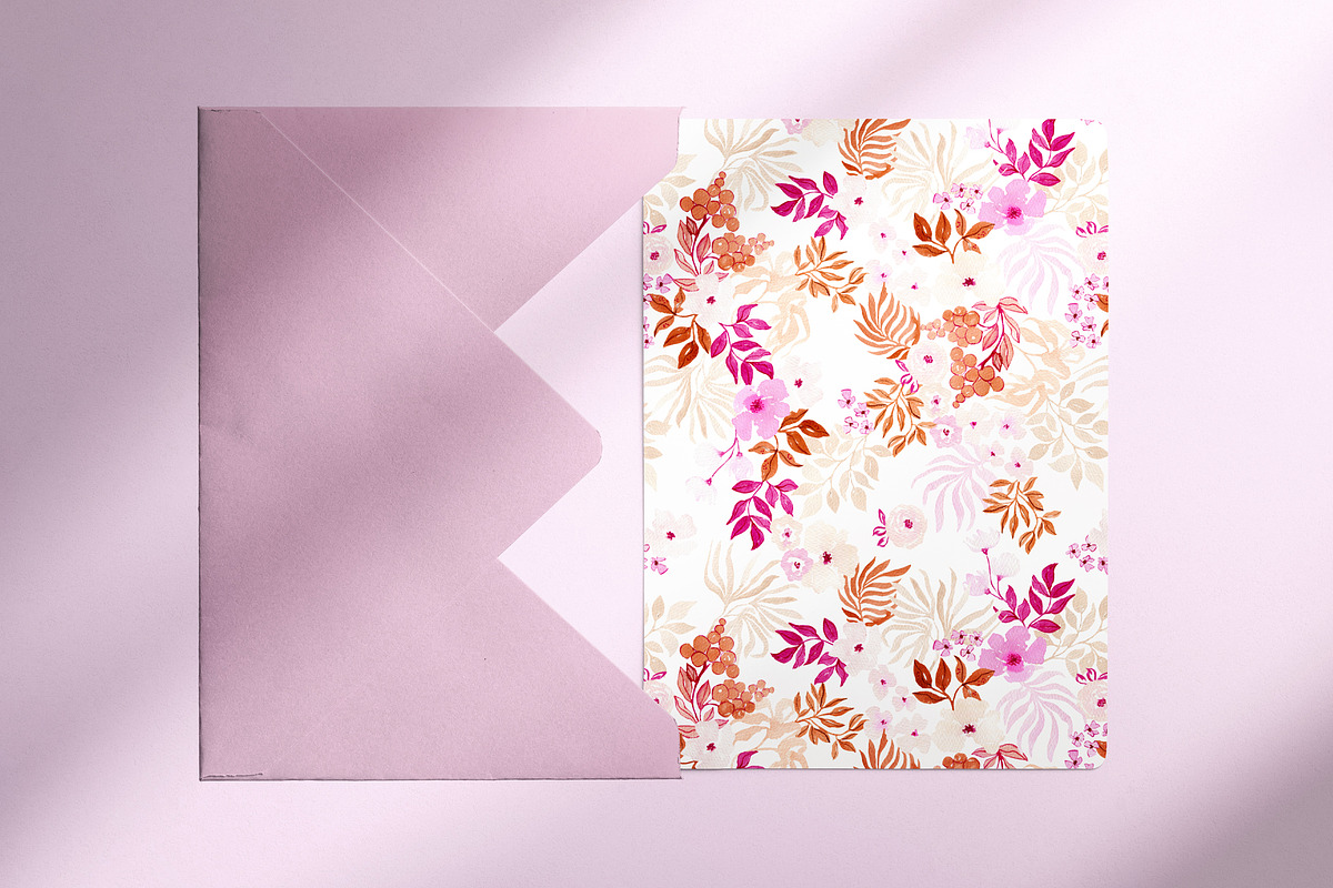 Terracota Roses Pattern, a Pattern Graphic by Webvilla Studio (Photo 4 of 6)