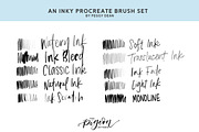 10 Drawing Ink Procreate Brushes, a Brush Add-On by The Pigeon Letters (Thumbnail 3 of 13)