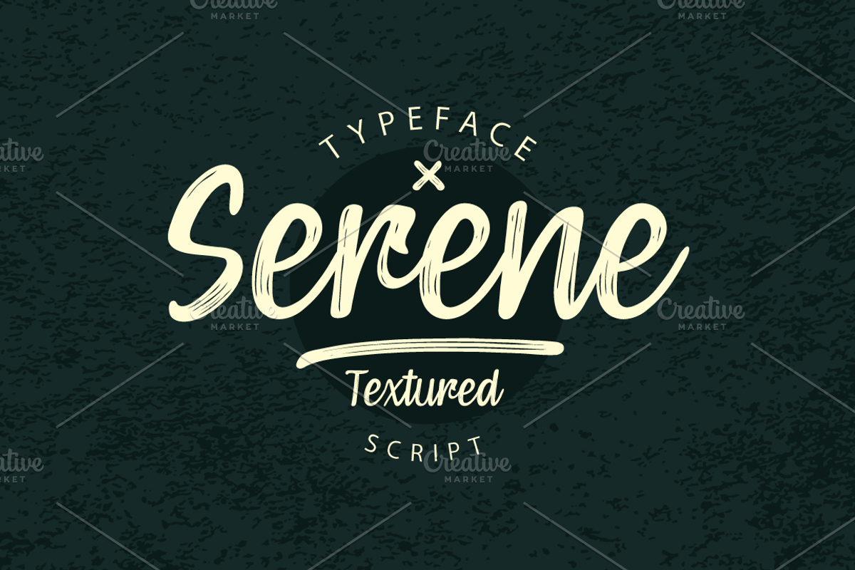 Serene Textured Script