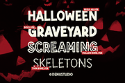 Hueso Bone | Halloween Bone Font, a Blackletter Font by Denustudios (Thumbnail 5 of 12)