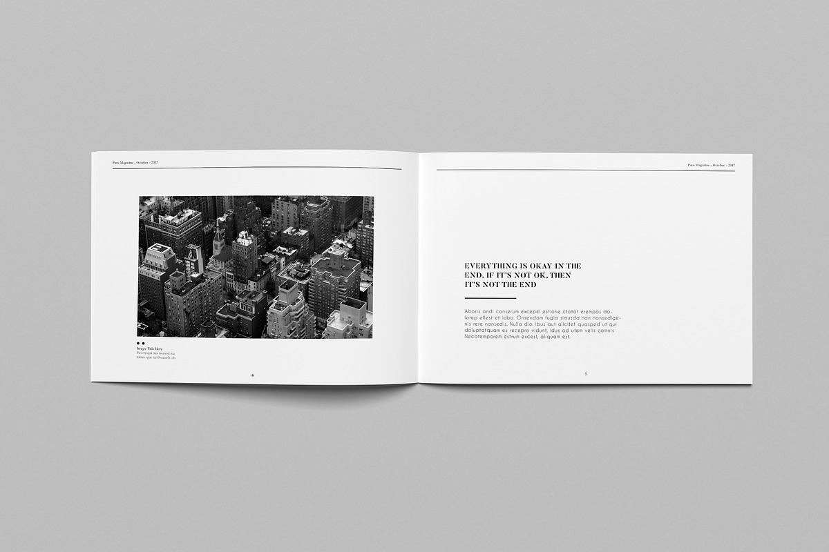Landscape Magazine Template, a Magazine Template by Uloel Design (Photo 2 of 11)