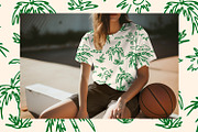 Hand Drawn Tropical Palms, a Pattern Graphic by MalyskaStudio (Thumbnail 3 of 14)