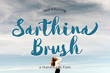 Sarthina Brush Font