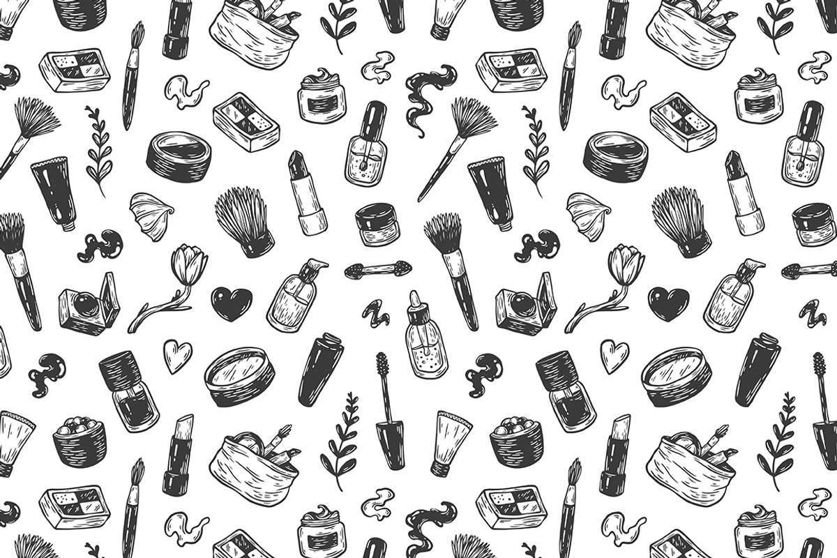 Cosmetics and makeup. Illustrations., an Illustration by Olga Olmix (Photo 6 of 7)