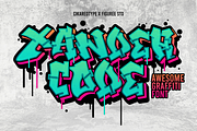 Xandercode - Awesome Graffiti Font, a Blackletter Font by figuree studio (Thumbnail 1 of 10)