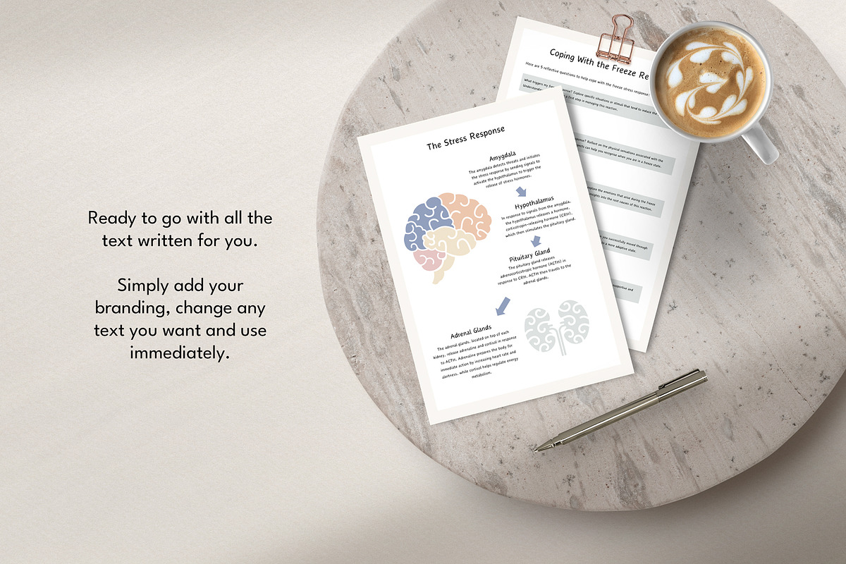 Stress Response Canva Template eBook, a Design Template by Miri Campbell (Photo 6 of 9)