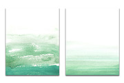 Green ombre watercolor, a Texture Graphic by GraphicRain (Thumbnail 2 of 5)