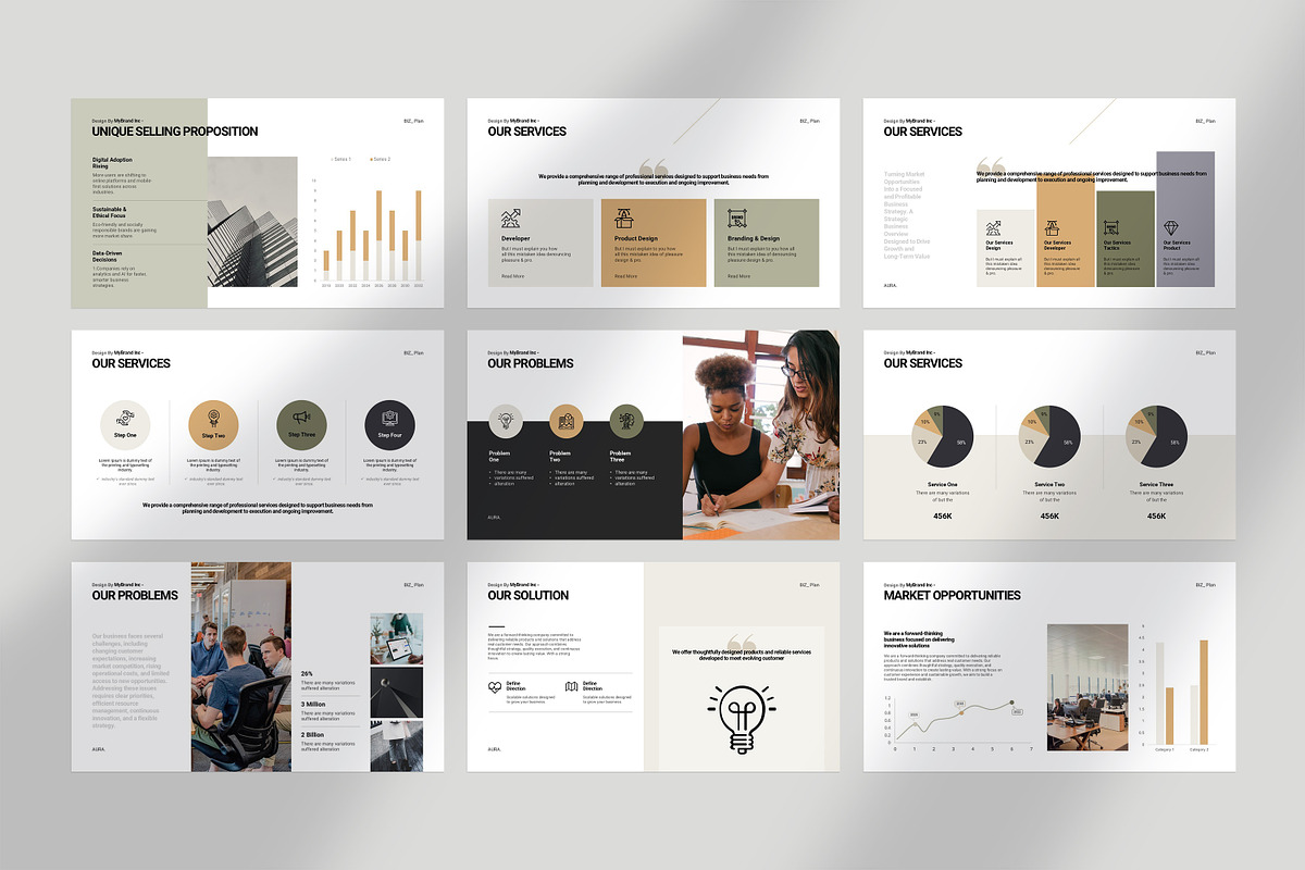 Business Plan Presentation Template, a Presentation Template by GoldenPixelStudio (Photo 8 of 10)