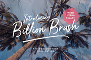 Billion Brush, a Handwritten Font by Gatype (Thumbnail 1 of 8)