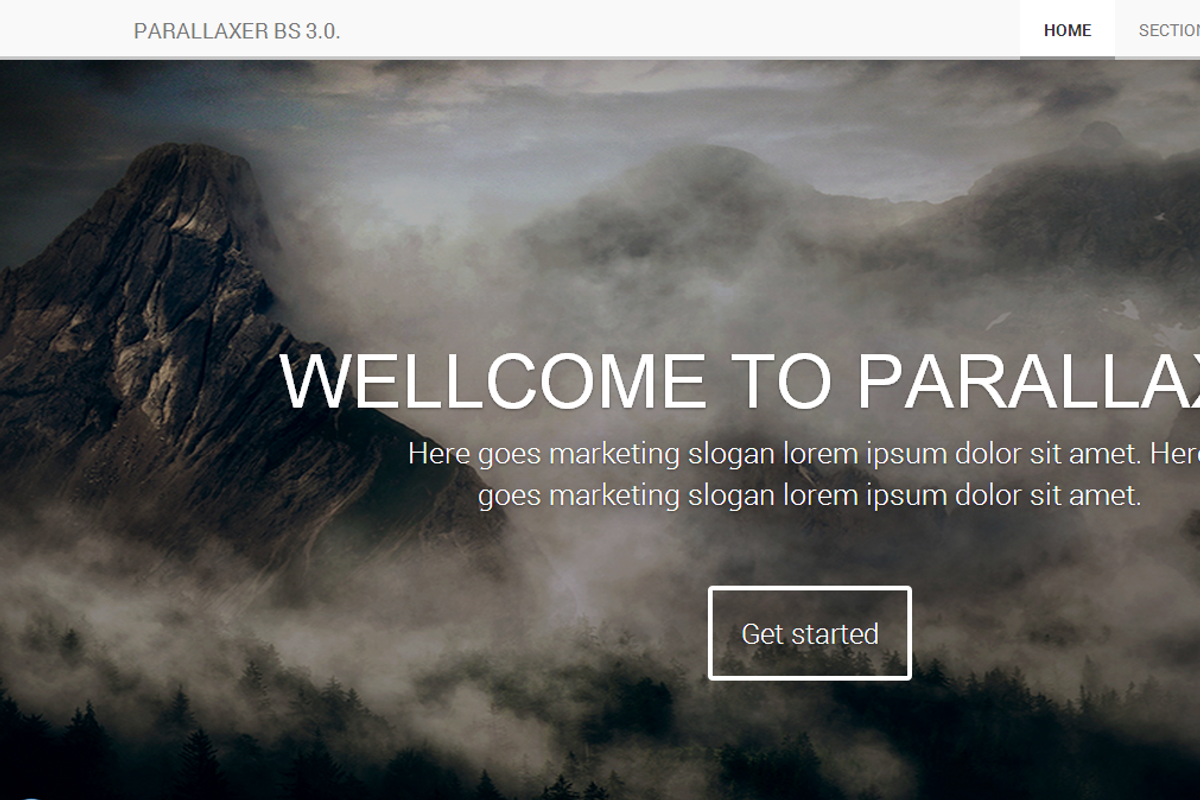 PARALLAXER Bootstrap 3.0. responsive, a Websites & App Template by Bootstraptor (Photo 2 of 3)