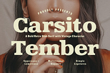 Carsito Tember Bold Retro Slab Serif