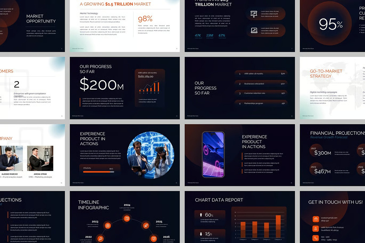 Dark Minimalist Pitch GSlides PPoint, a Presentation Template by Fit-tee (Photo 2 of 2)