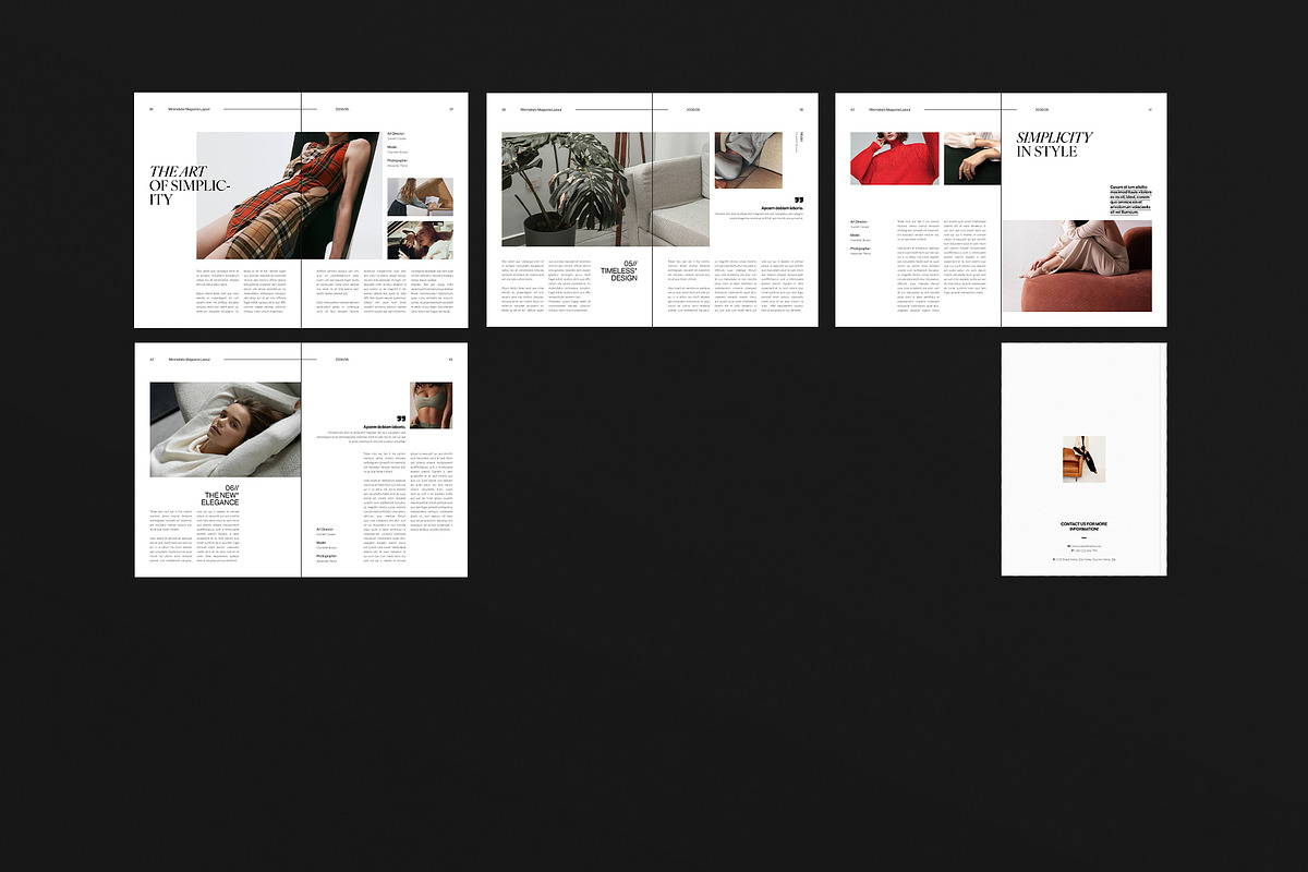 Minimalistic Magazine Template, a Magazine Template by DesignCrest (Photo 18 of 18)