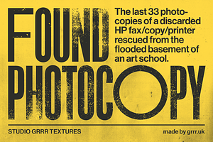 Found Photocopy Textures
