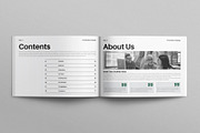 Annual Report Template Landscape, a Brochure Template by E-Type (Thumbnail 2 of 7)