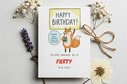 Cat and Animals Funny Birthday PNG, a Graphic by GlitterCraft (Thumbnail 21 of 101)