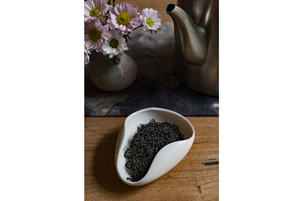 An Elegant Tea Setup Featuring Loose, a Food & Drink Photo by Media Whale Stock