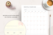 PRINTABLE Monthly Overview, a Stationery Template by Studio Sirona (Thumbnail 4 of 4)