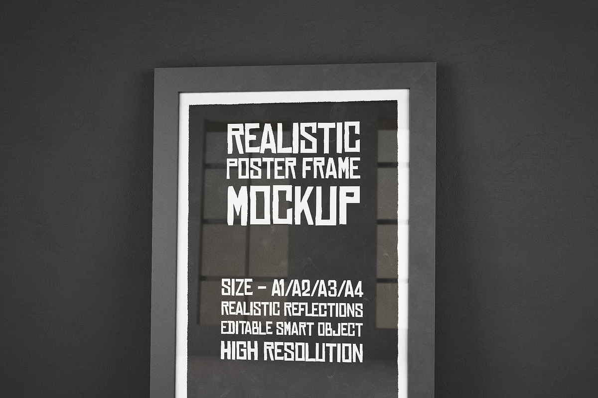 Realistic Poster Frame Mockup, a Print Template by Franklin Design (Photo 1 of 4)