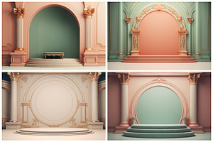 20 Baroque Podium Backgrounds