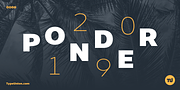 Ponder, a Sans Serif Font by TypeUnion (Thumbnail 1 of 10)