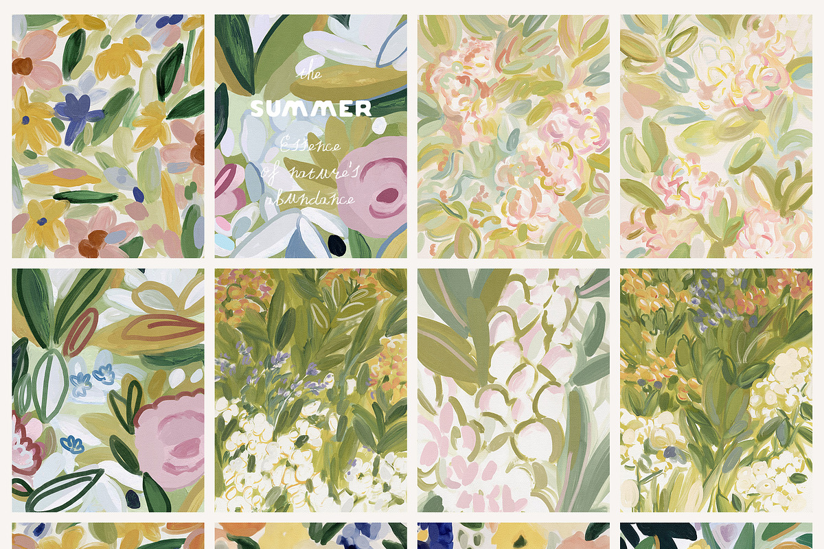 Hand-Painted Summer Backgrounds, a Background Graphic by Lana Elanor (Photo 7 of 15)