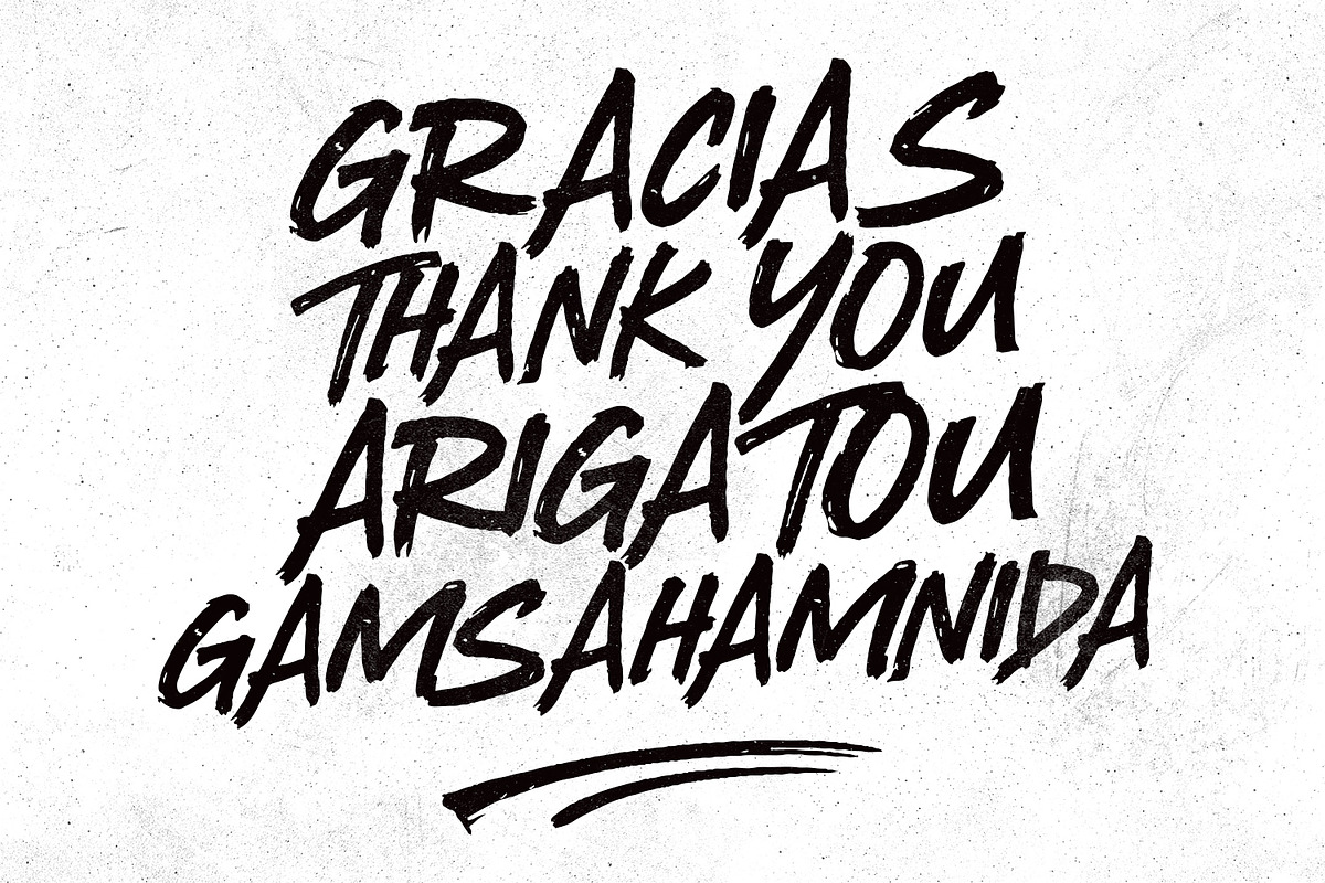 Themile Stuney Bold Expressive Brush, a Handwritten Font by Maulana Creative (Photo 7 of 7)