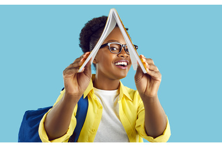 Funny african american female, a School & Education Photo by StudioRomantic