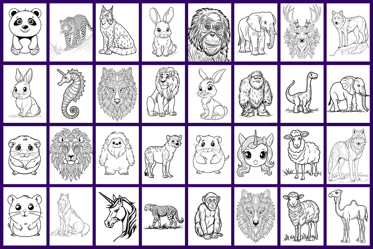 Animal Coloring Page, a Graphic by Forhadx5 (Photo 8 of 10)
