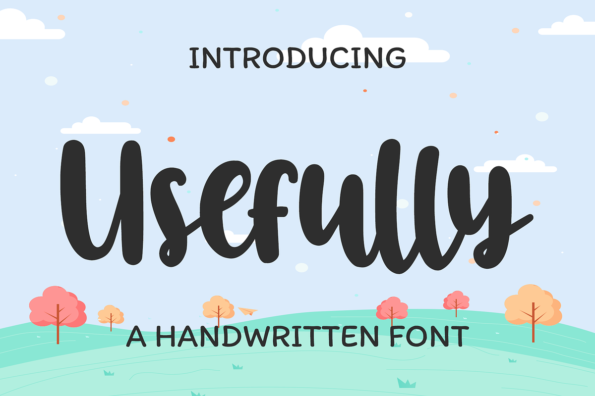 Usefully | Crafts Font, a Script Font by BearyType Studio (Photo 1 of 6)