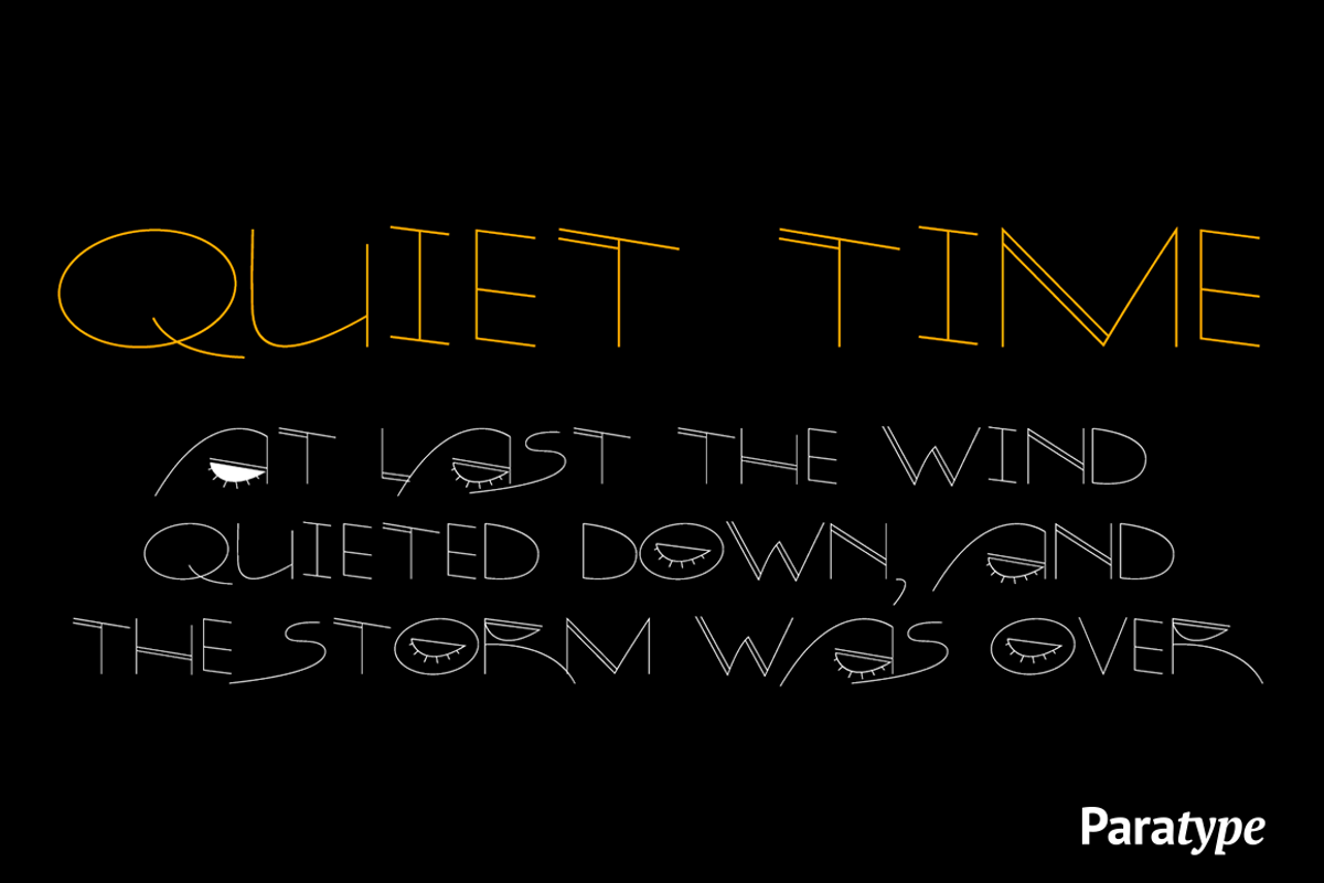 Quite Time, a Handwritten Font by Paratype (Photo 1 of 2)