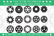 Sprocket Wheels Svg, Wheels Svg, an Object Graphic by VectorWorlds