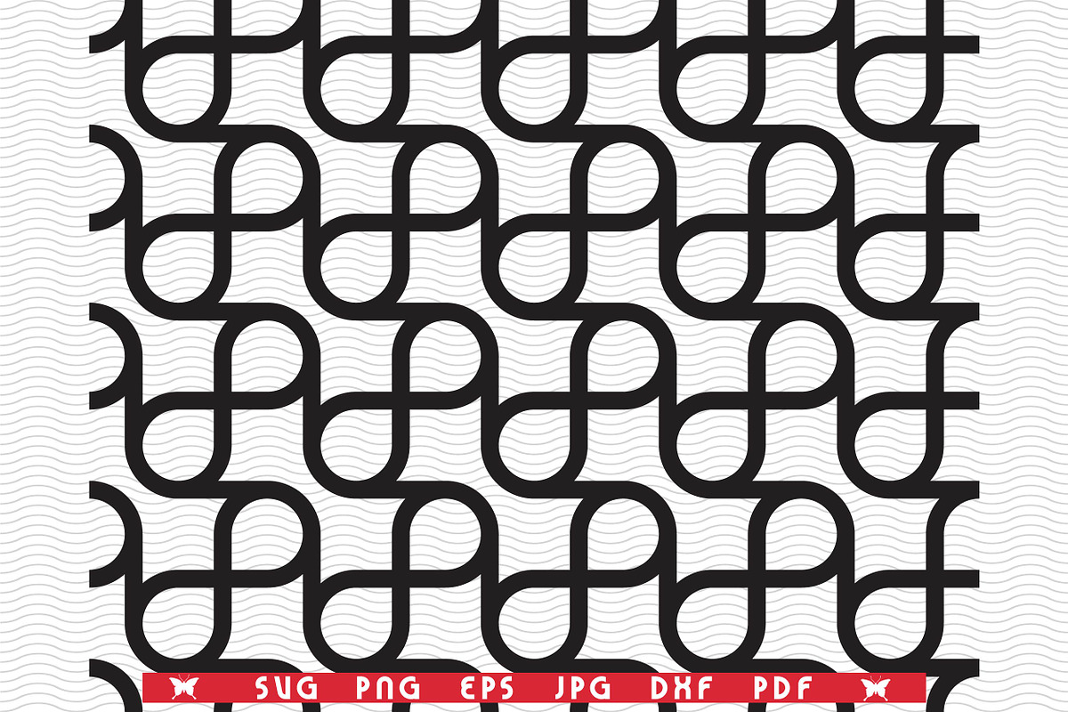 SVG Seamless Mosaic Pattern, Black, a Pattern Graphic by DesignStudioRM