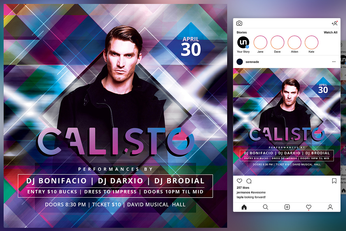 DJ Flyer, a Flyer Template by KiraYamato Design Studio