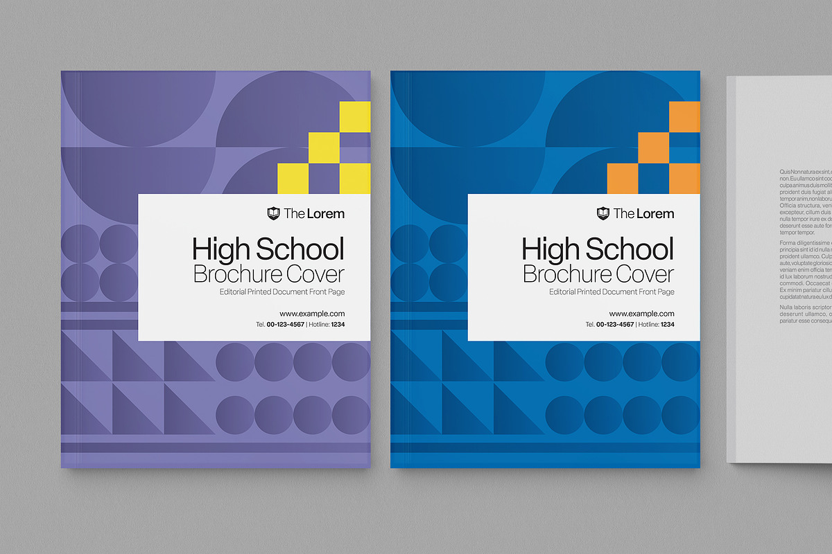 School Brochure Cover Template, a Brochure Template by BrandPacks (Photo 3 of 6)