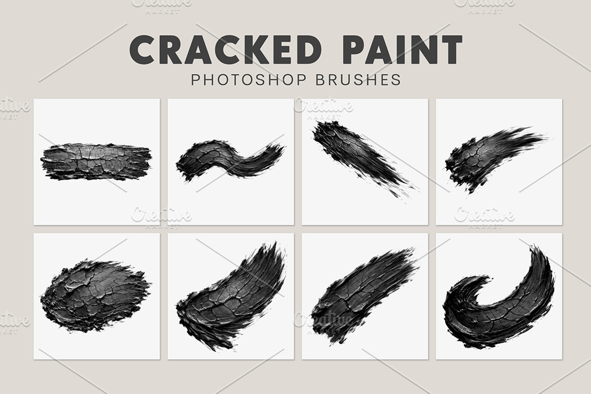 20 Cracked Paint Brushes, a Brush Add-On by AB-TheDesigner (Photo 2 of 4)