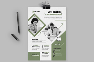 Corporate Business Flyer Template, a Stationery Template by ContestDesign