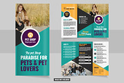 Veterinarian Clinic pet shop trifold, a Brochure Template by Tanuart (Thumbnail 1 of 2)