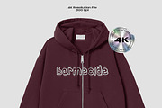 Zip-up hoodie mockup, a Hoody Mockup by Barmecide Mockup Studio (Thumbnail 2 of 3)