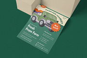 Farmer Market Organic Flyer, a Flyer Template by Esensifiksi.studio (Thumbnail 2 of 2)