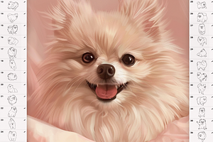 Dog Spitz Procreate Photoshop Brush