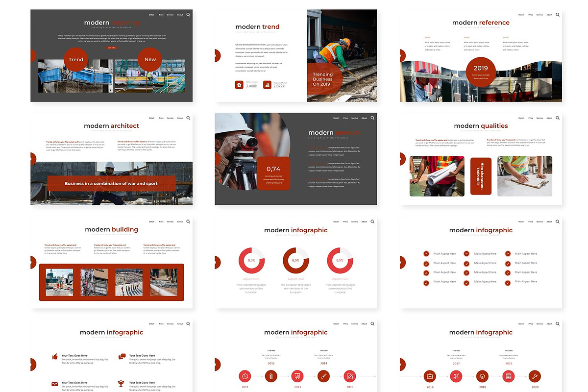 Worker - Powerpoint Template, a Presentation Template by AQR Studio