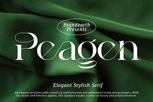 Peagen - Elegant Stylish Serif