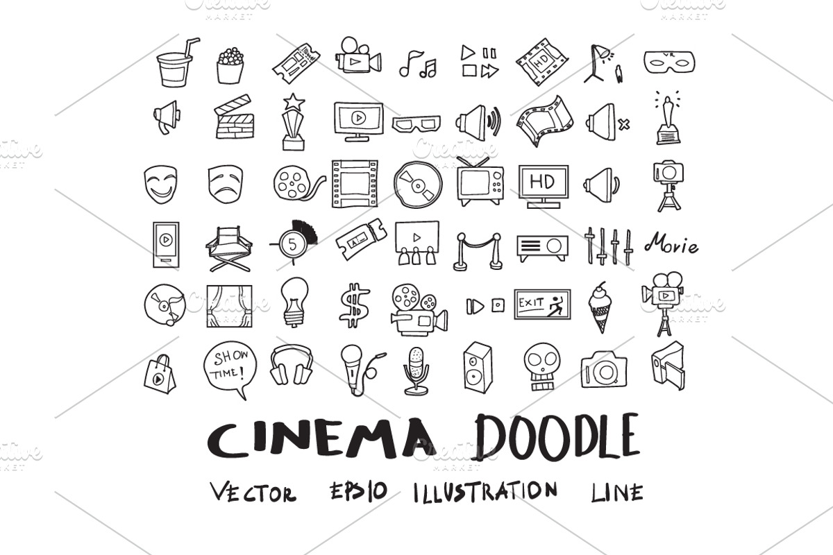 871 Hand Draw doodle icons set, an Outline Icon by TKDoodle (Photo 19 of 19)