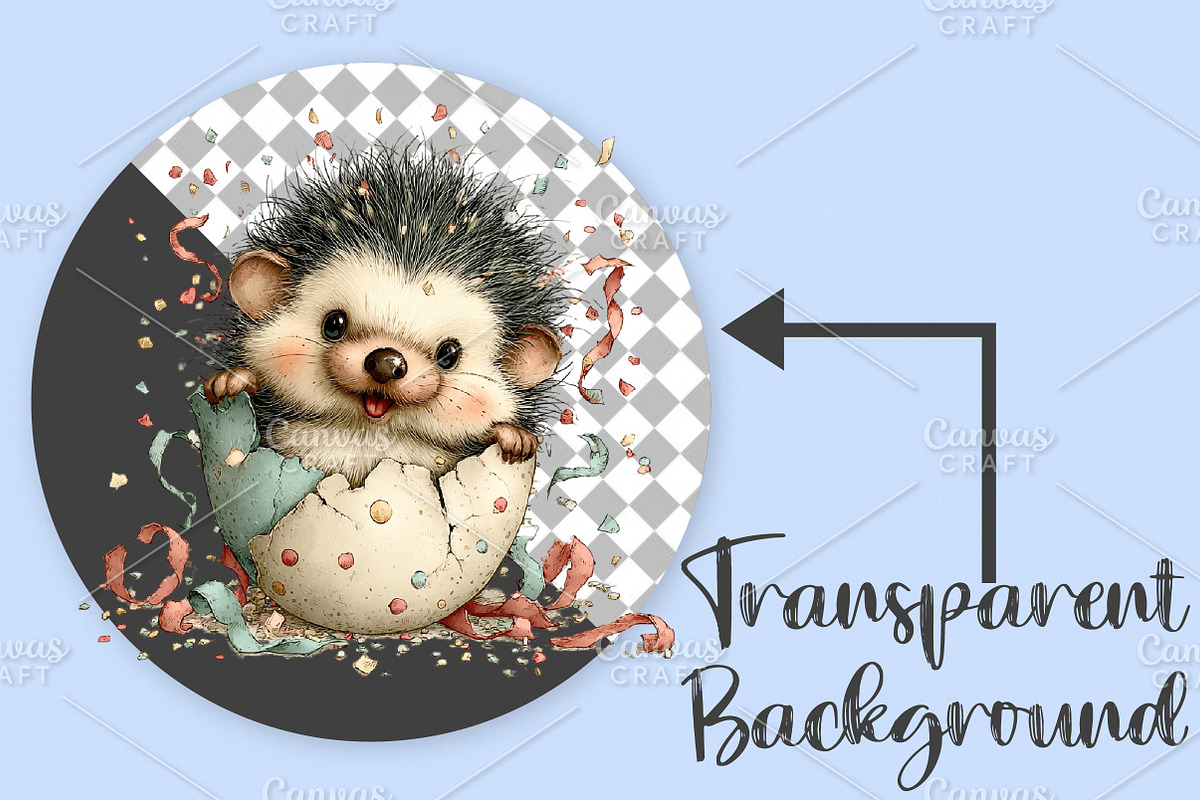 Whimsical Easter Animals Clipart PNG, an Illustration by Canvas Craft (Photo 2 of 7)