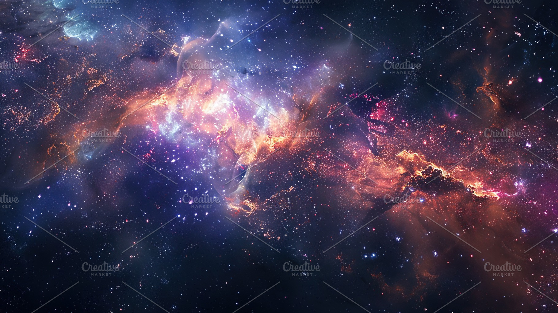 Colorful Deep Space Nebula, a Nature Photo by Ales Munt