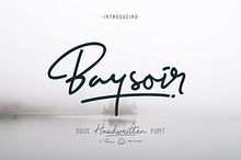 Baysoir - handwritten signature font