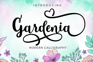 Gardenia - Modern Calligraphy Font