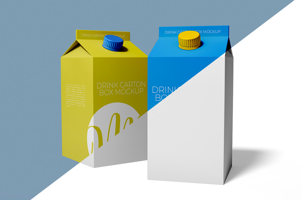 Drink Carton Packaging Mockup Set, a Product Mockup by McLittle Stock (Photo 4 of 5)